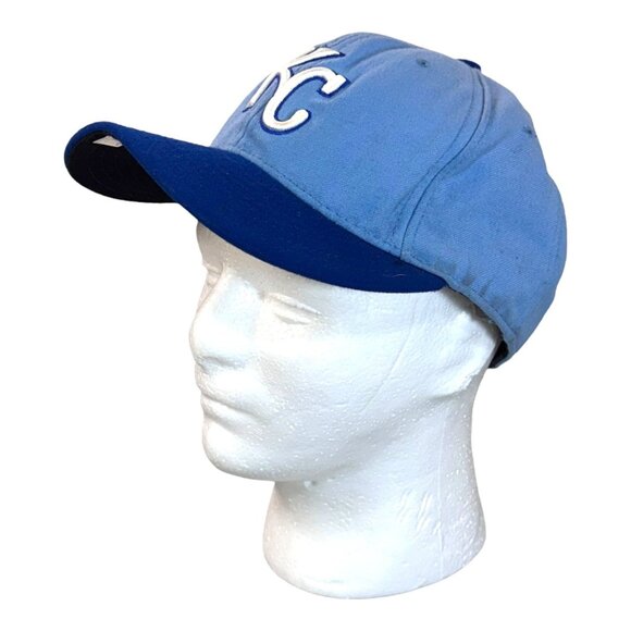 New Era Cool Base Retro Kansas City Royals Blue Baseball Cap 7 5/8 MLB Authentic - Picture 6 of 12